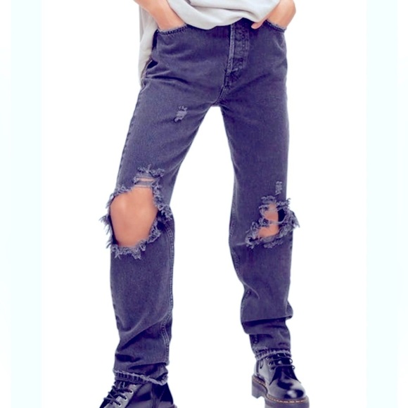 We the free high waist washed black 26 - Picture 2 of 7